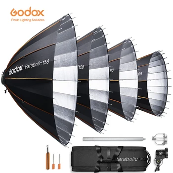 Godox P68 P88 P128 P158 KIT Parabolic 68 88 128 158 Ture Parabolic Softbox Light Focusing System Softbox Kit