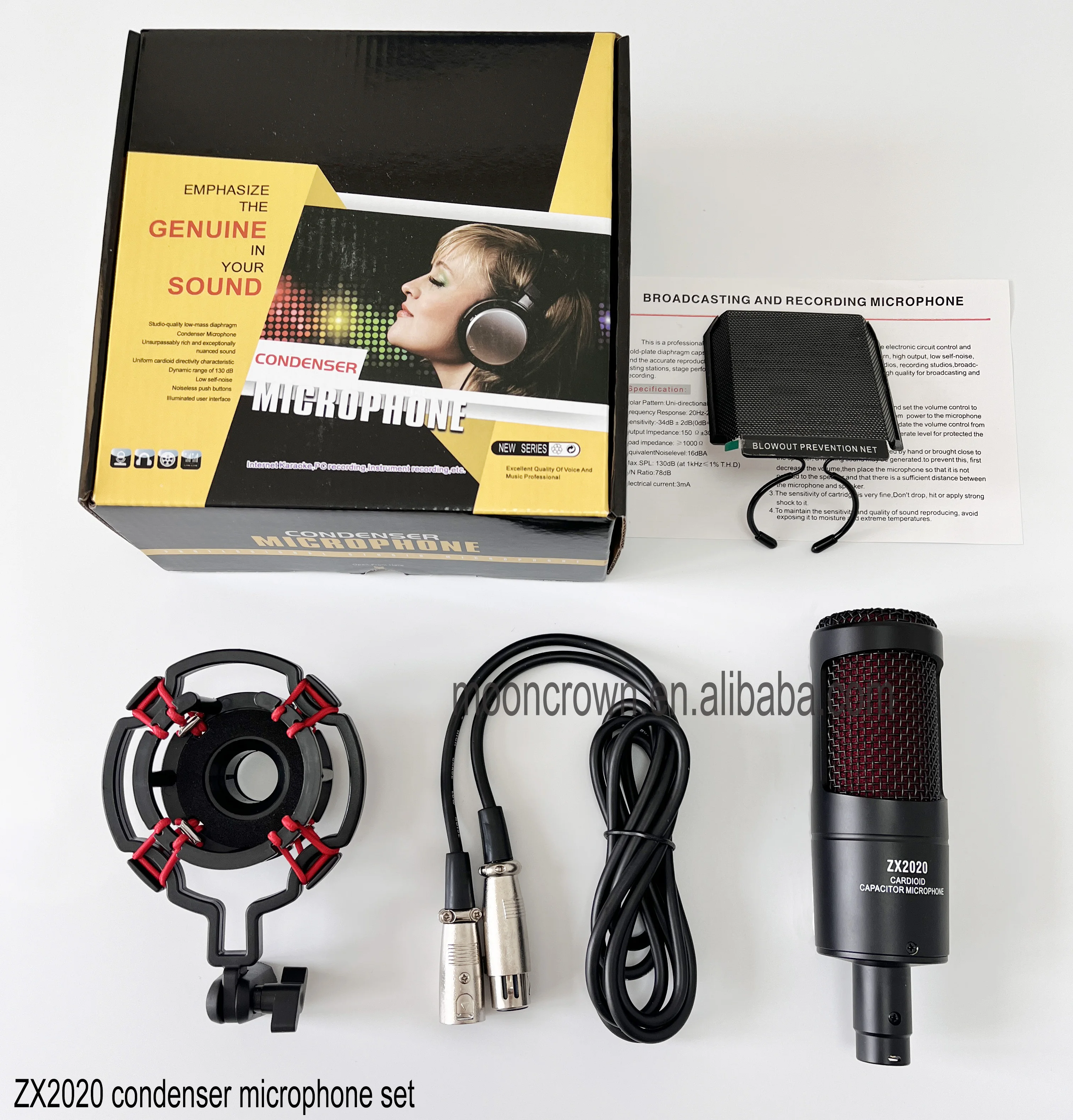 AT2020 48V XLR Mic - Professional Recording Studio Equipment
