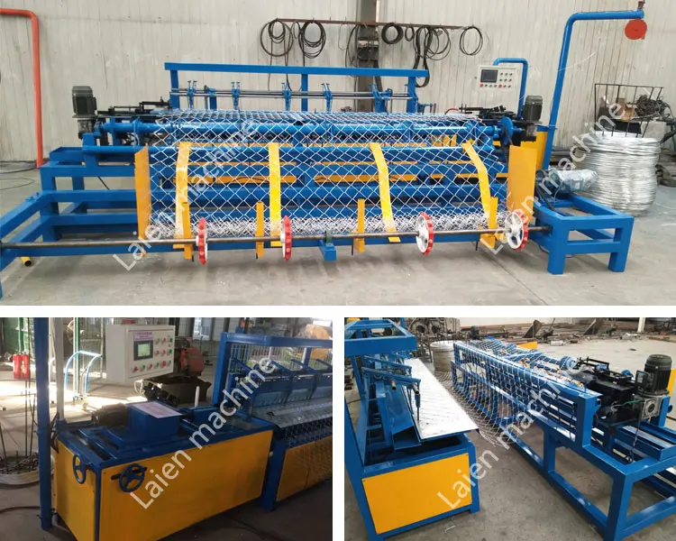 Fullyautomatic Chain Link Fence Machine 2 Wire Feeding High Speed 6000
