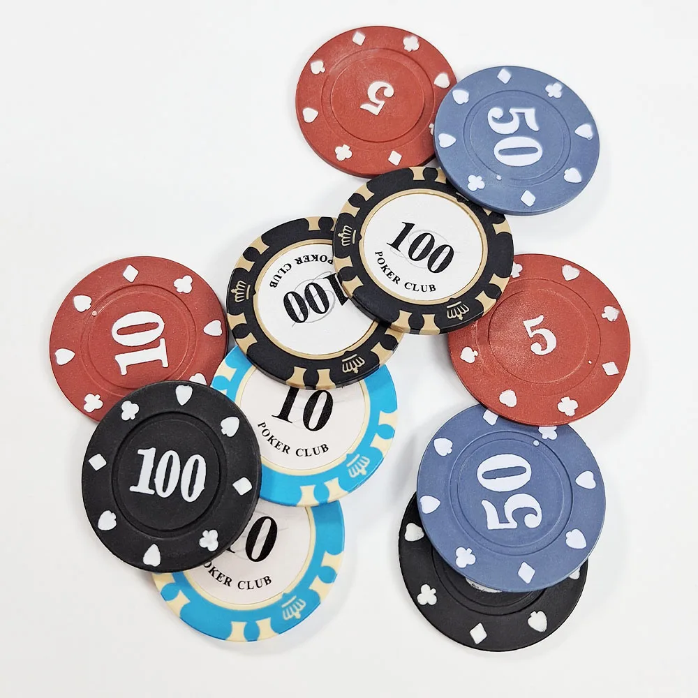 Custom Printed Poker Chips Ept Abs Plastic Round Clay Poker Chips Set ...