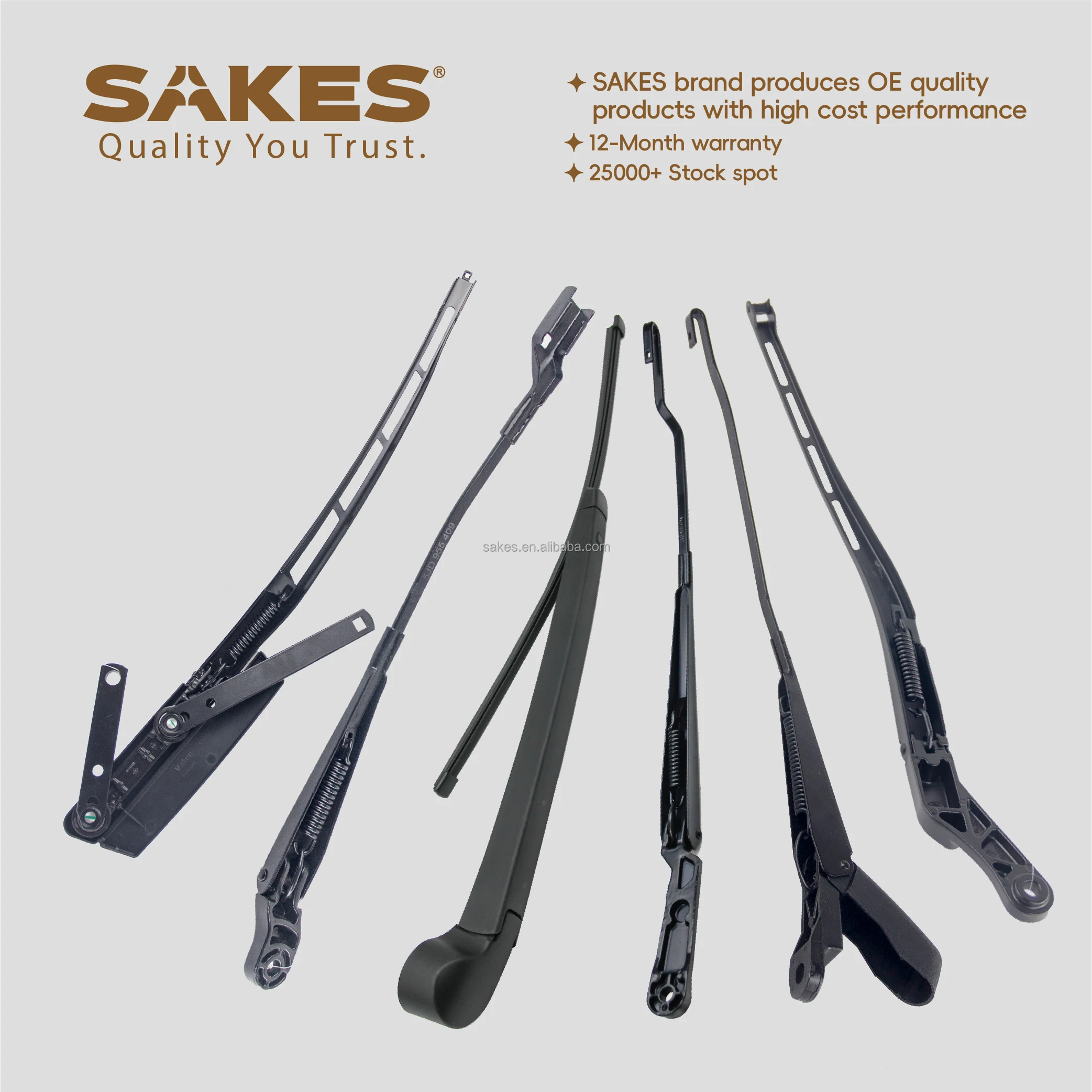 SAKES Auto Parts Repair Spare 4B1 955 407 D Factory Wholesale Car Front Left Windshield Wiper Arm For AUDl A6 supplier