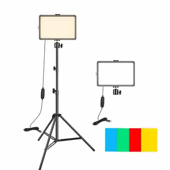 Video Making Kit 12watts LED Light With Stand 1.7M Photo Studio Audio Live Streaming Fill Lighting
