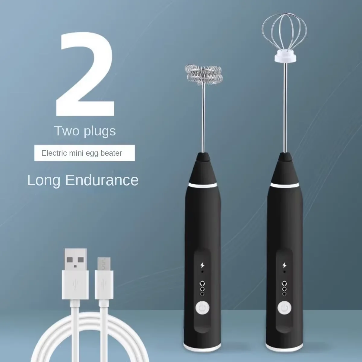 3 Speed USB Electrical Milk Frother Electric Handheld Blender with Mini Coffee Maker Whisk Mixer for Coffee Cream Foamer details