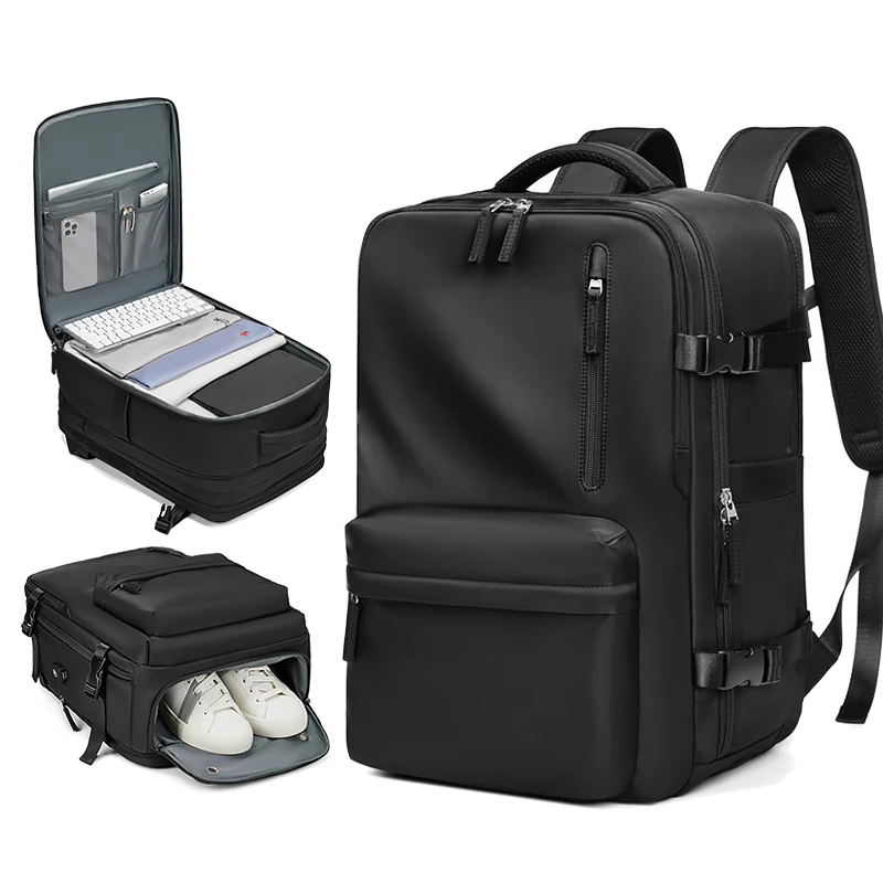 Expandable New Style USB Business Travel Backpack Laptop Bag With