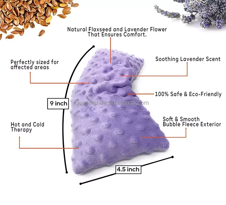 Soft Plush Aromatherapy Eye Pillow Weighted Heated Yoga Meditation