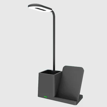 UUTEK 2024 new products Multifunctional 15W fast charging wireless charger desk lamp pen holder integrated charging station
