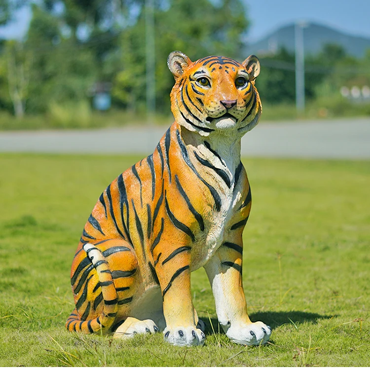 Full Size Life Like Bengal Tiger Statue