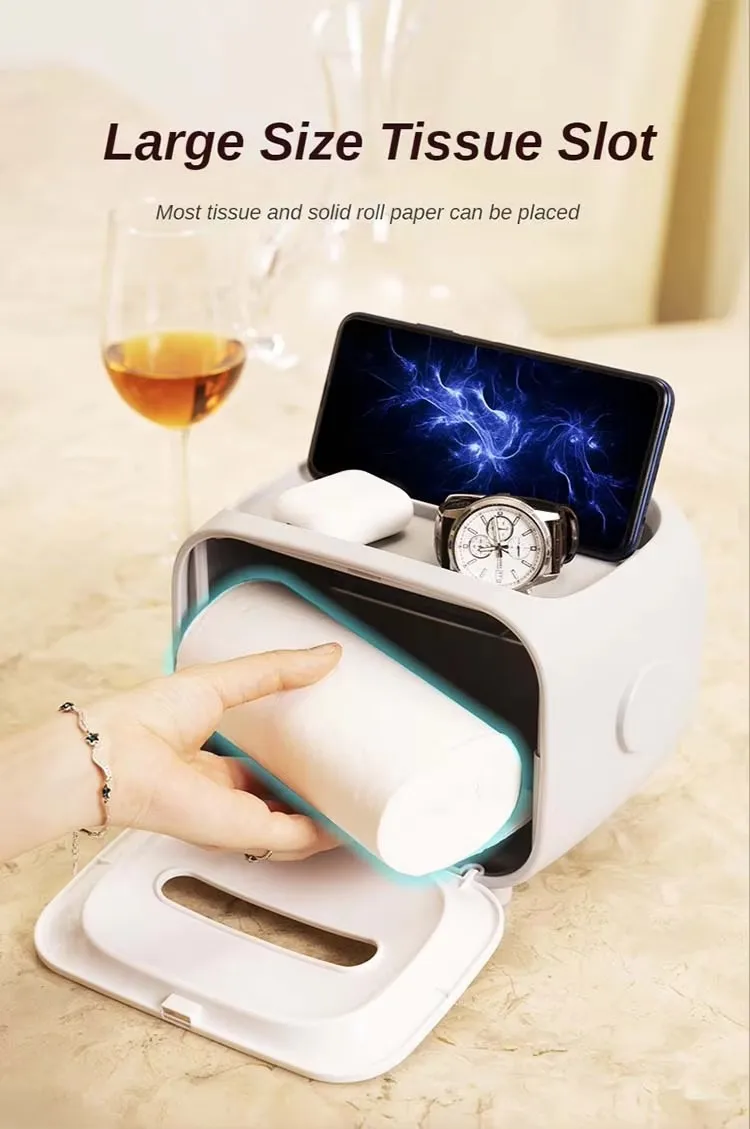 Modern Household Desktop Facial Tissue Box TV Tissue Paper Box Holder with Stylish Decoration for Home Use supplier