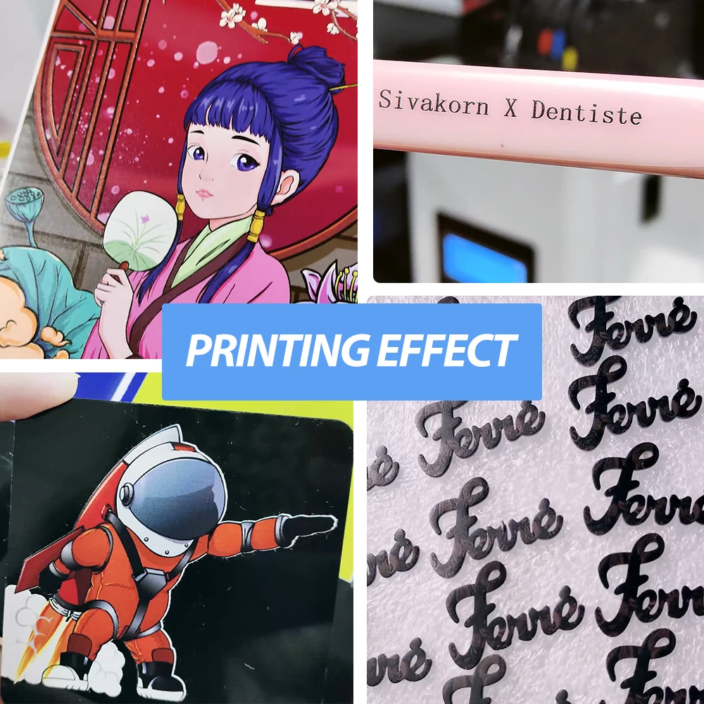 Digital Printing Shop Machines Uv Flatbed Printer A3 Photo Printers with Cylinder Printing