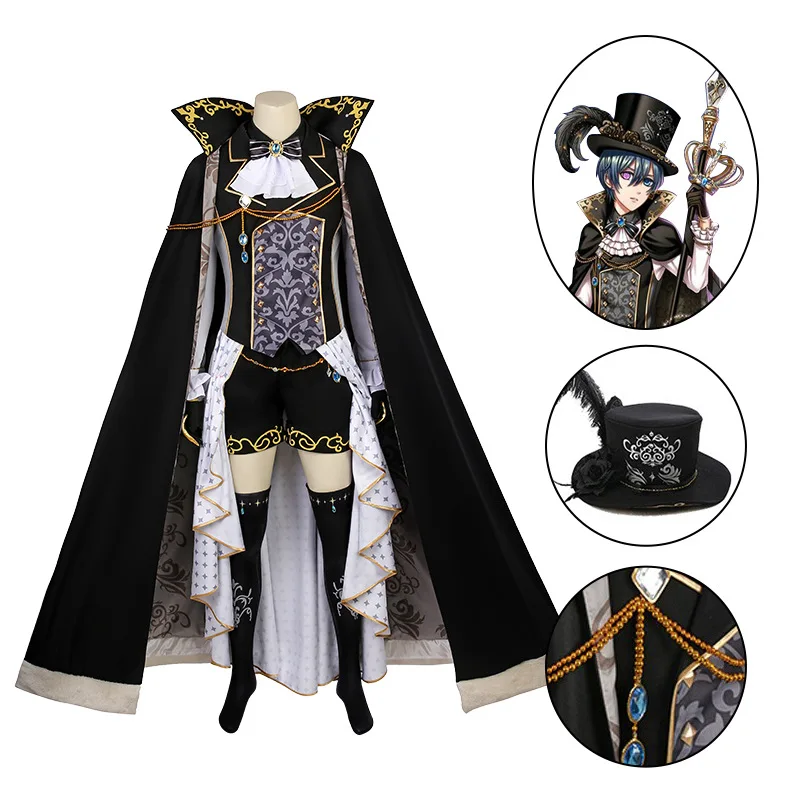 Black Butler Sebastian Michaelis Cosplay Costume Uniform Halloween Costumes  For Men Anime Clothes Outfits Co - Buy Black Butler Cosplay Costume,Anime  Cosplay Costume,Cosplay Anime Costume Product on 
