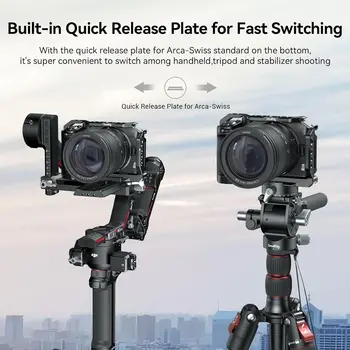 SmallRig Z 30 Cage Camera for Nikon Z 30, Aluminum Alloy Video Vlog Cage with Integrated Cold Shoe, with Quick Release Plate detail image