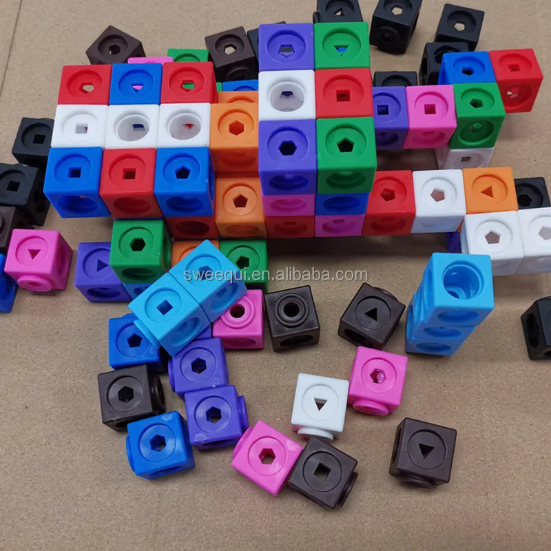 Educational Toy Geo Math and Geo Linking Cubes Building Toys