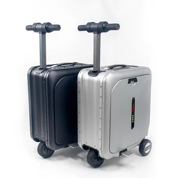 Luxury Auto-Step Electric Telescopic Suitcase 4 Wheels Custom Branding GCC Approved Fast Shipping for Outdoor Arabic Design