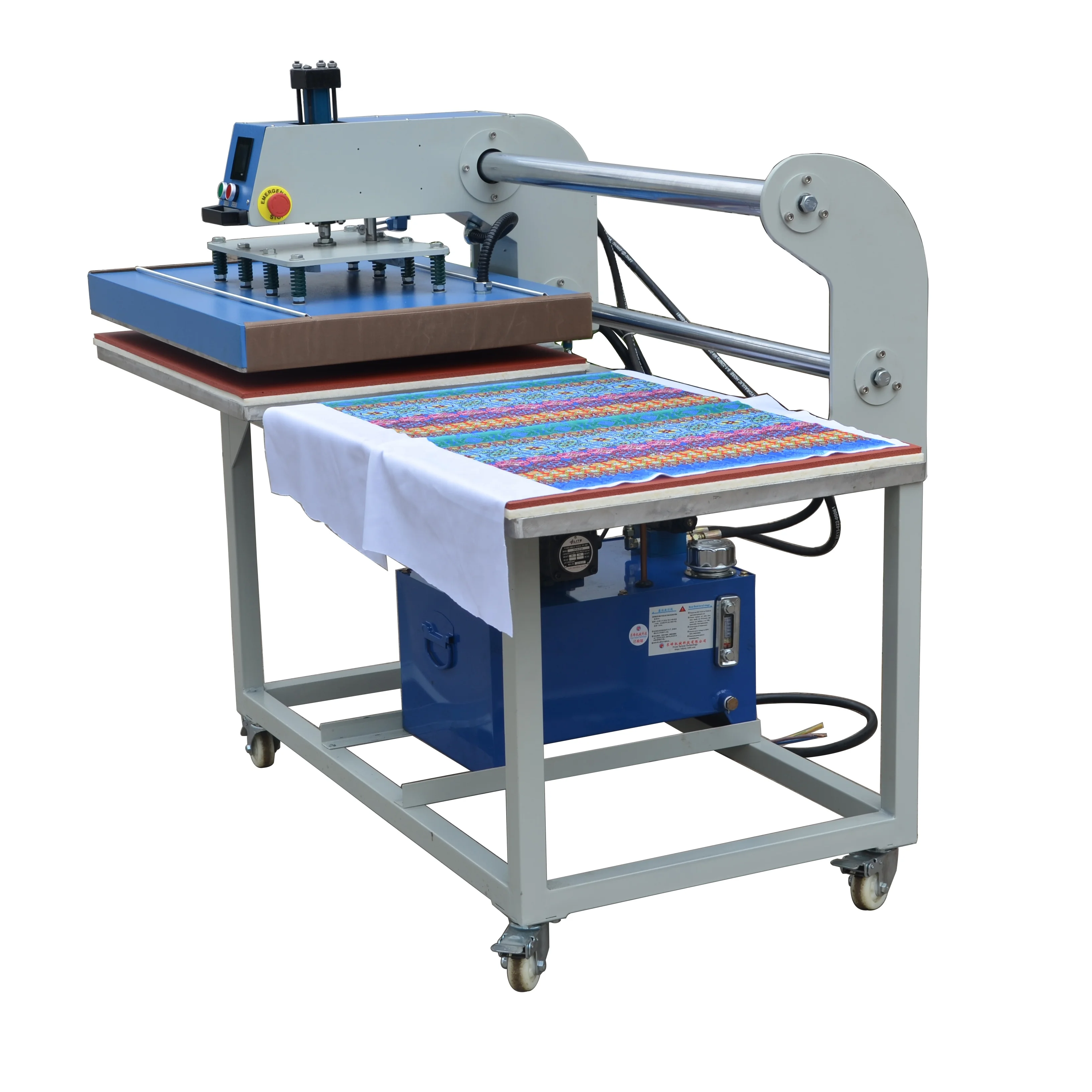 10-in-1 Automatic Pneumatic Heat Press Machine Mini Hydraulic Embossing & Heat Transfer Film Sublimation Printing for Garments supplier