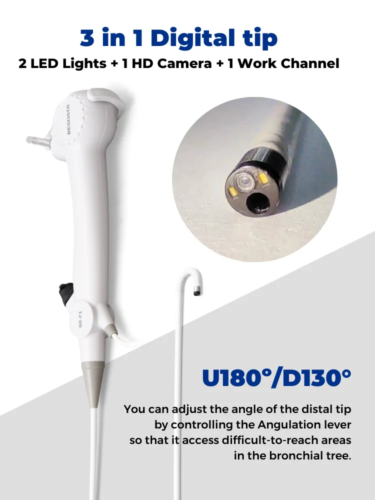 Bronchoscopy Ent Endoscope System ENT Endoscopy Flexible Laryngoscope  Bronchoscopy Cystoscopy Nasopharyngoscope for Surgical