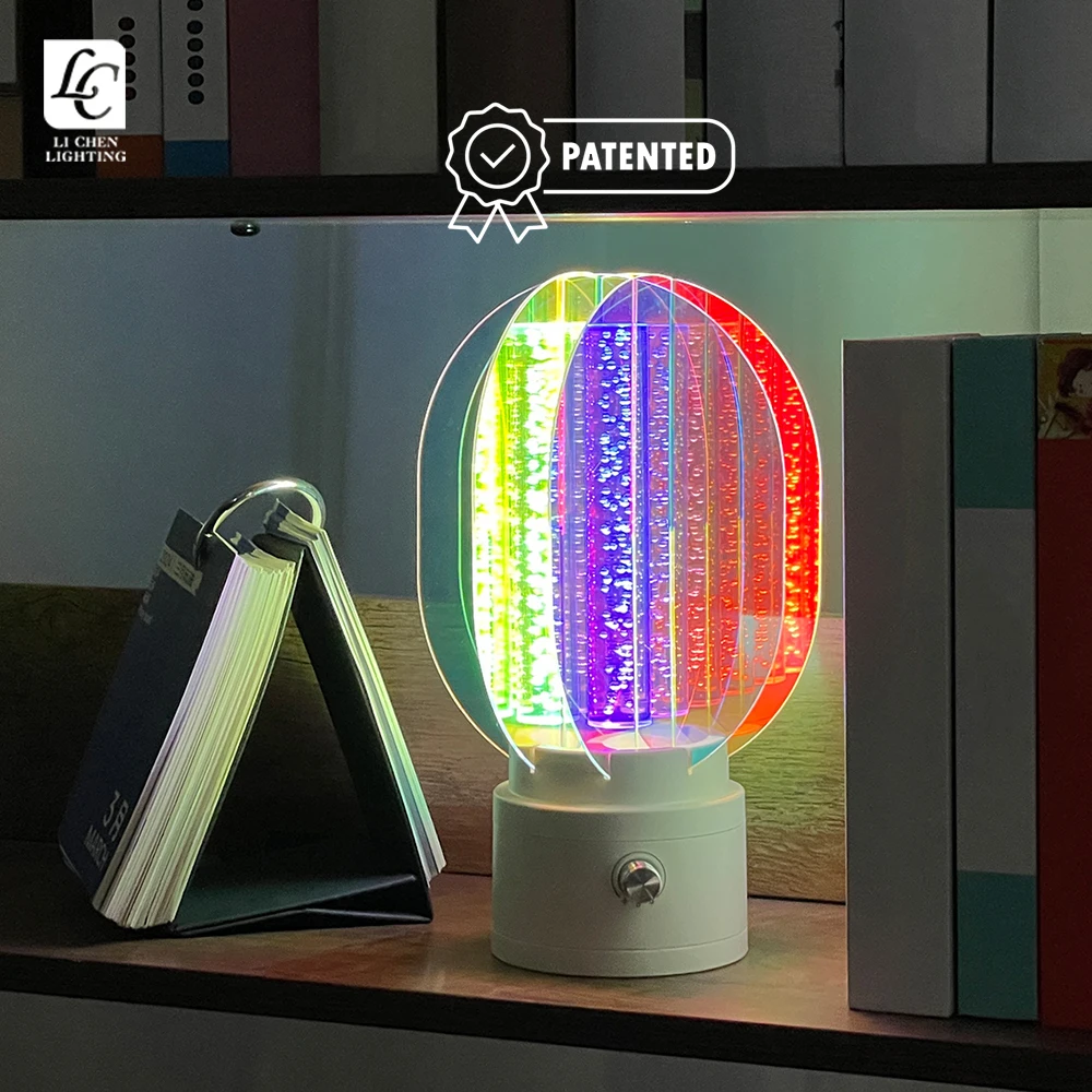 P3045TA Patented Product Decor Bar Pub Camb Home Atmosphere Aurora Light Rechargeable LED Table Lamp  Night Light