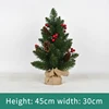 45cmpvc pine cone christmas tree