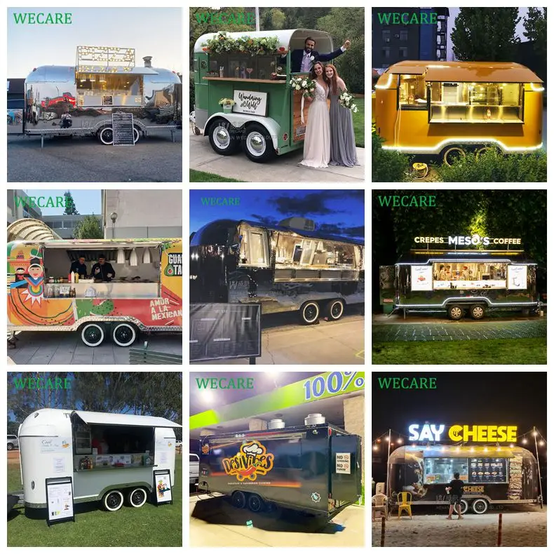 Wecare Mobile Kitchen Bus Towable Food Trucks China Food Trailers For