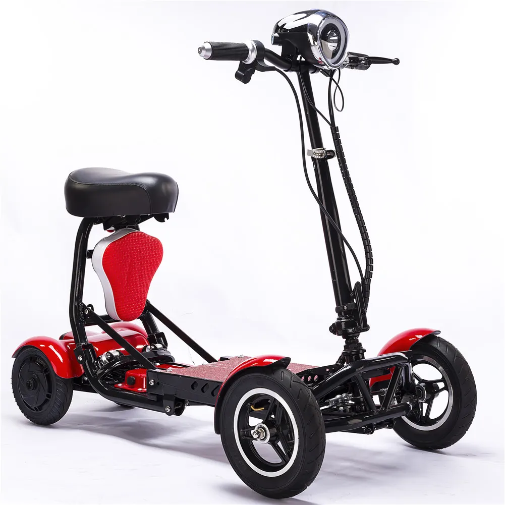 
enhance foldable perfect travel transformer 4 wheel electric folding mobility scooter convenient for elderly travel 
