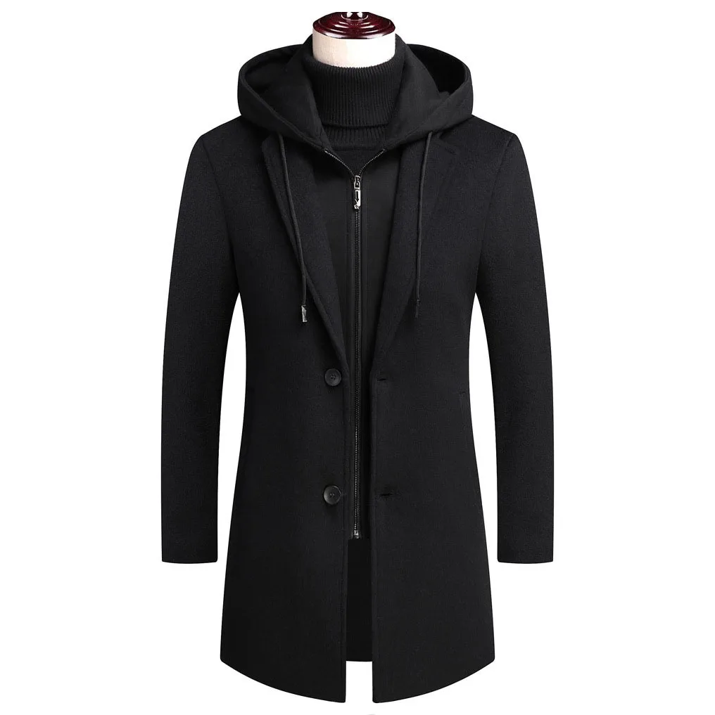 ジャケット・アウター FASHIRU wool melton hoodie long coat Hf2d892189b0c4f688e2e5eed5e7f9