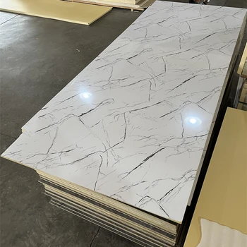 2023 High Quality Wall Panels with UV Protection Material 1220X2440/2800MM UV Panel Marble Sheet PVC Wall Panel