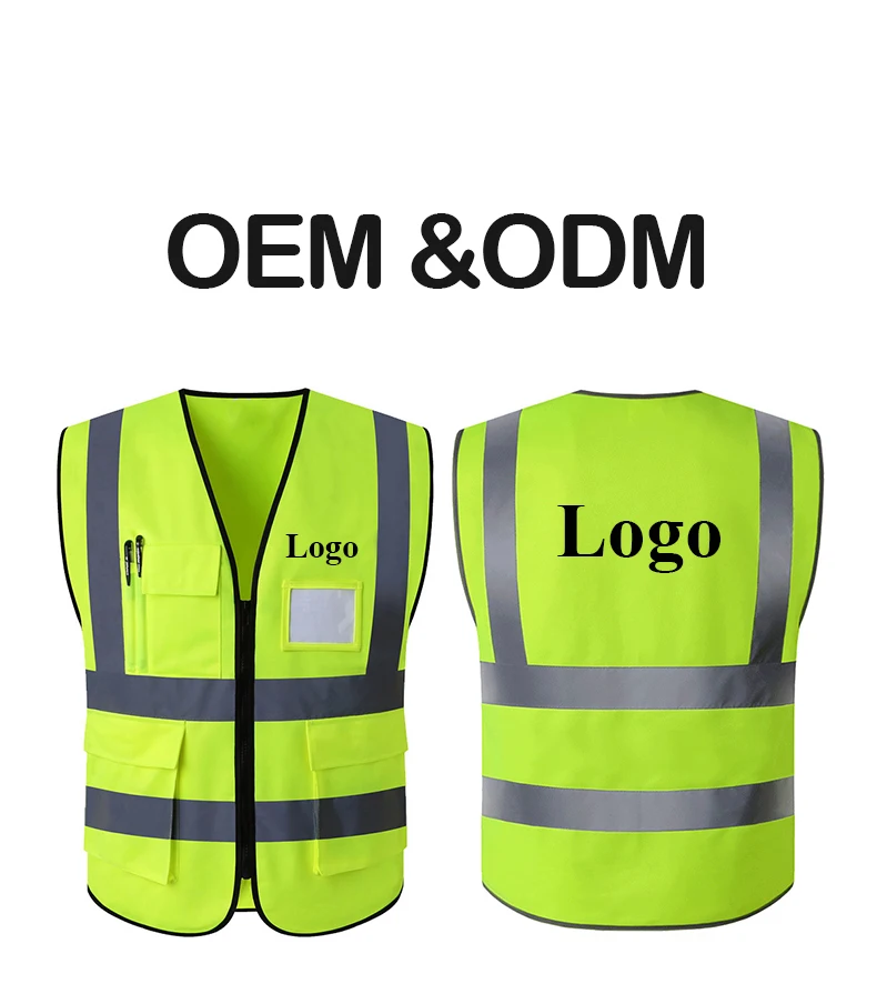 Good quality low price High visibility  hi vis clothing safety reflective security vest with reflector