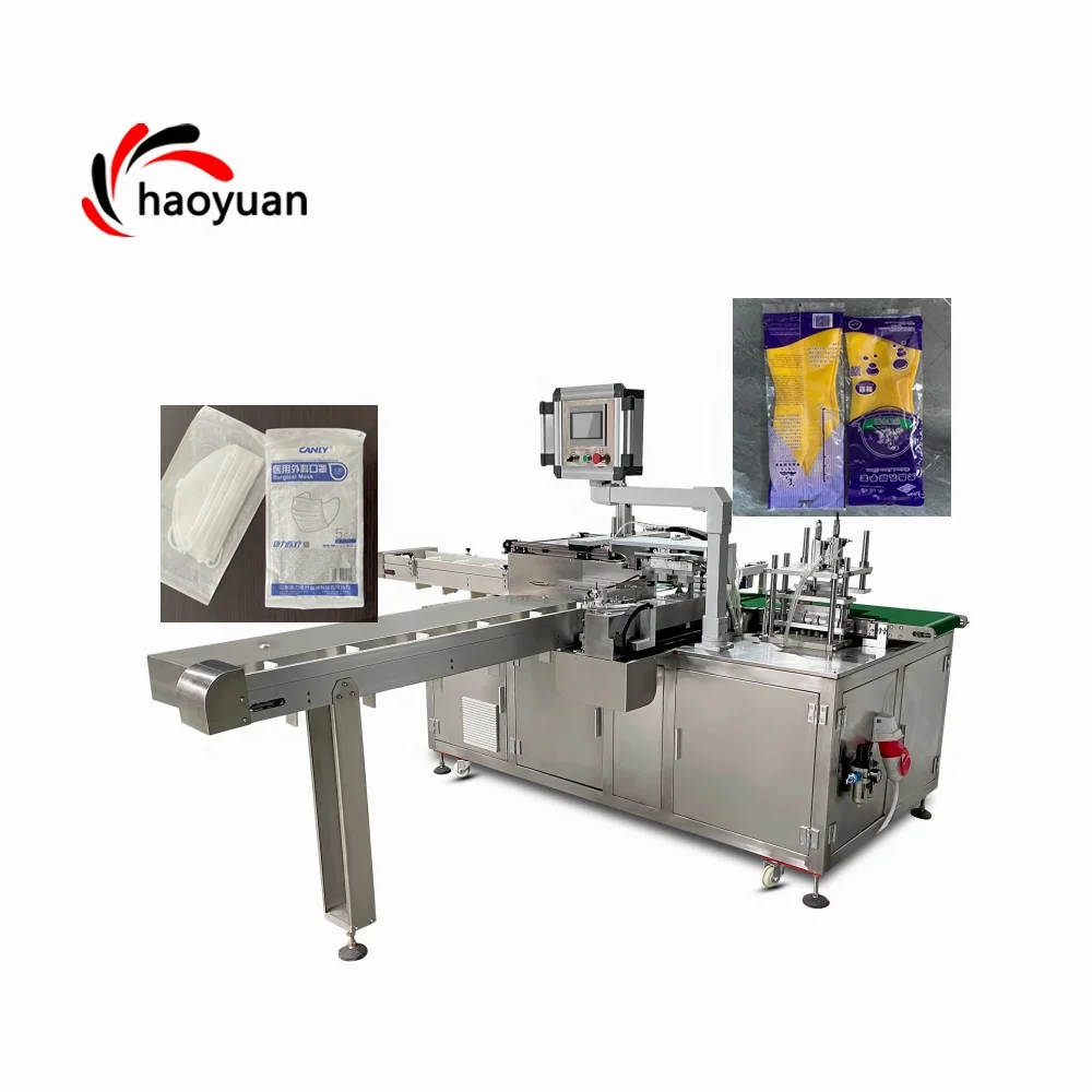 HY-100 HAOYUAN Automatische Tütenverpackungsmaschine für fertige Tüten,isposable Nonwoventücher, PE-Handschuhe