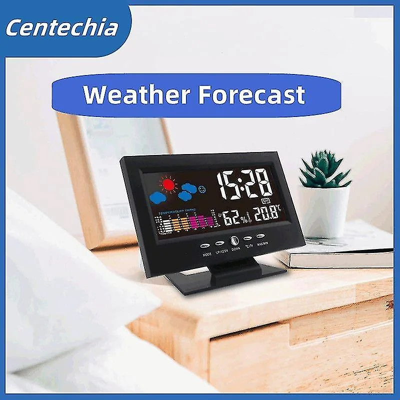 Usb Clock Sound Controlled Weather Forecast Humidity Clock Forecast Station Weather Station Hygrometer