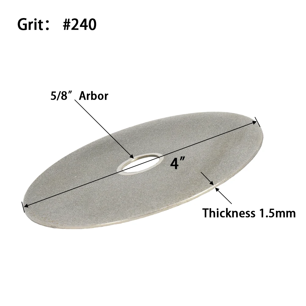 SCOTTCHEN Diamond Flat Lap Wheel 8 Grinding Sanding Disc Lapping Polishing Disc-240 Grit 