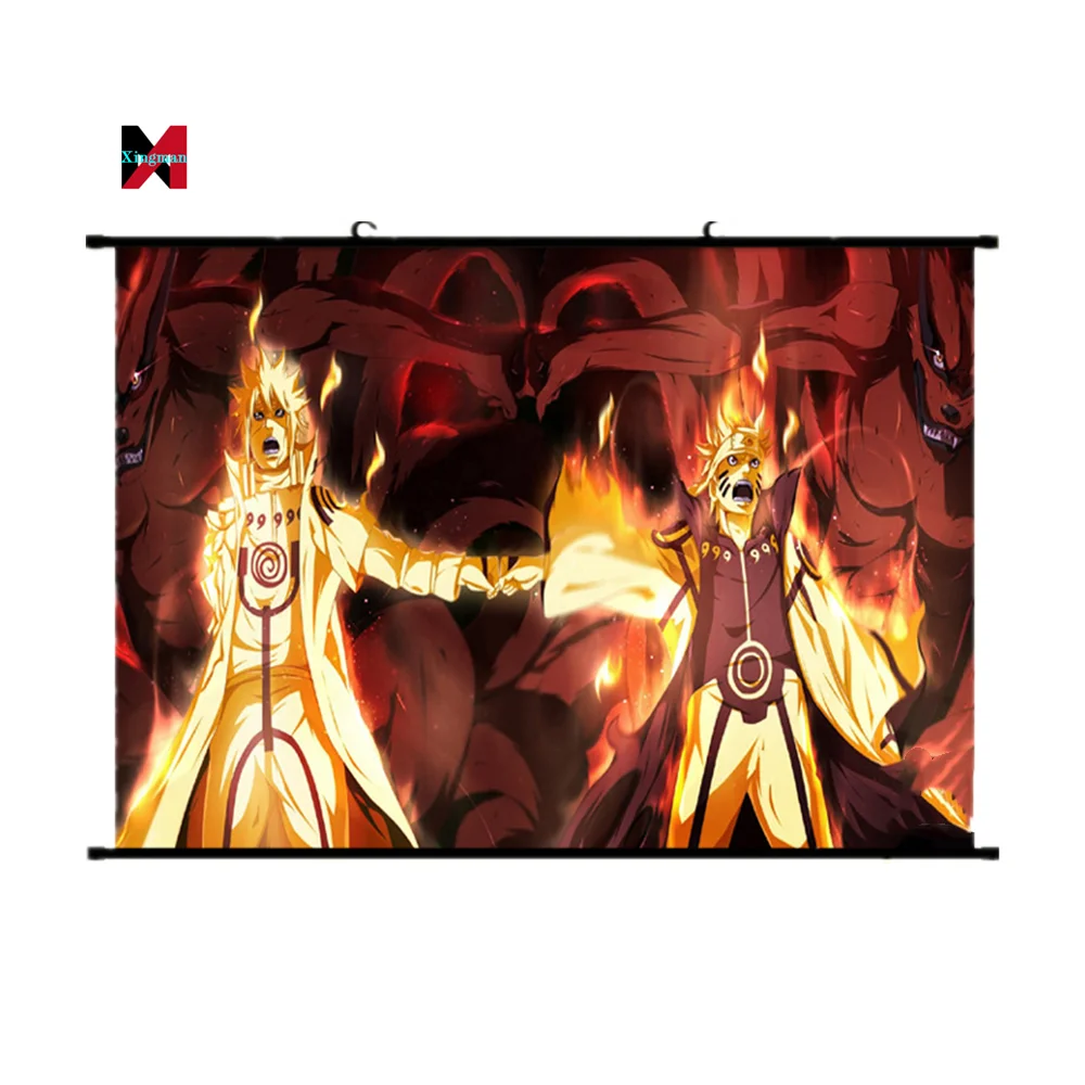 Wholesale Narutoed Scrolling Hanging Banner Poster Wall Hanger Cartoon