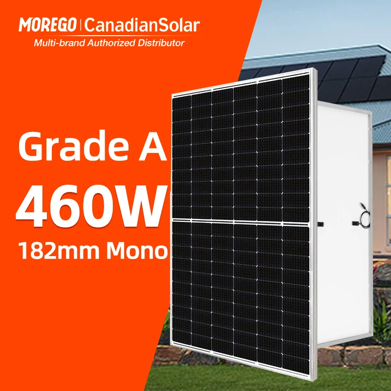 Canadian 182mm Single Series Solar Panel Mono Half Cell 445w 450w 455w