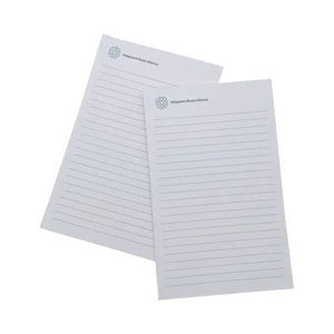 Custom Logo Office Tear-Off Writing Note Pads Offset Paper Business Conference Notepads with Back Card Loose Leaf