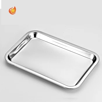 Stainless steel bakeries tray food grade aluminum serving oven pan flat sheet bakeware cooling baking tools