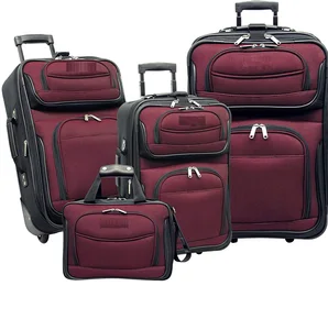 Nylon Material Strong 4PCS Luggage Suitcase
