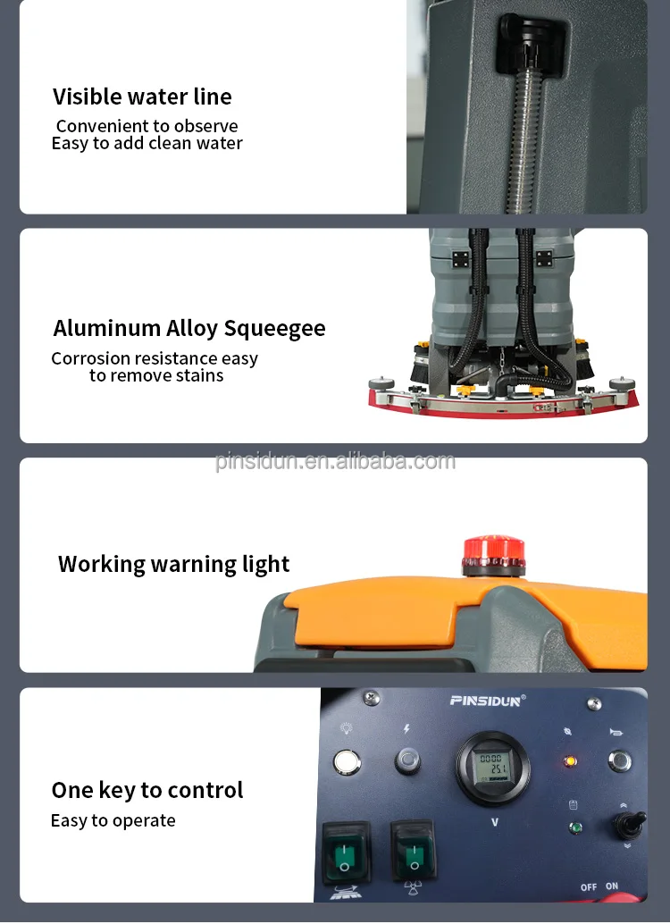 Psd-xj660 Automatic Floor Scrubber And Cleaner 2024 Electric Floor ...