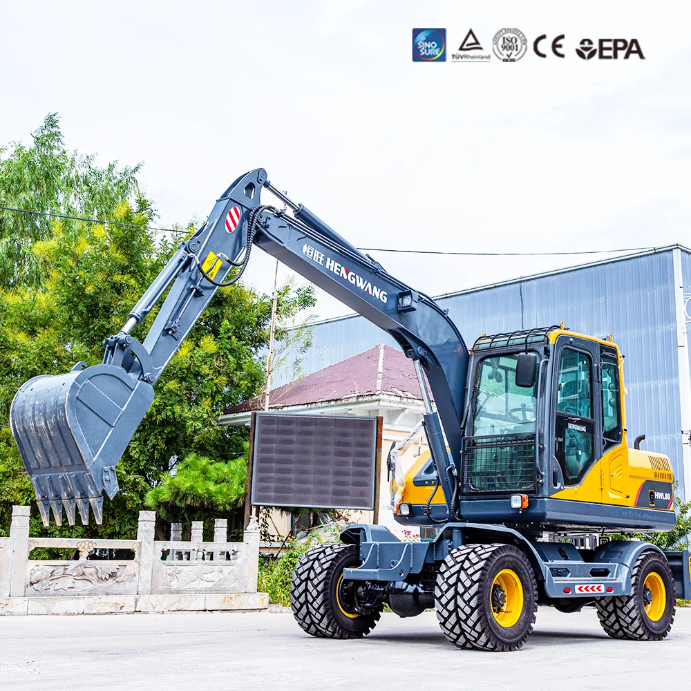 Китай строительная сельскохозяйственная резиновая шина колесный экскаватор 7 тонн 8 на