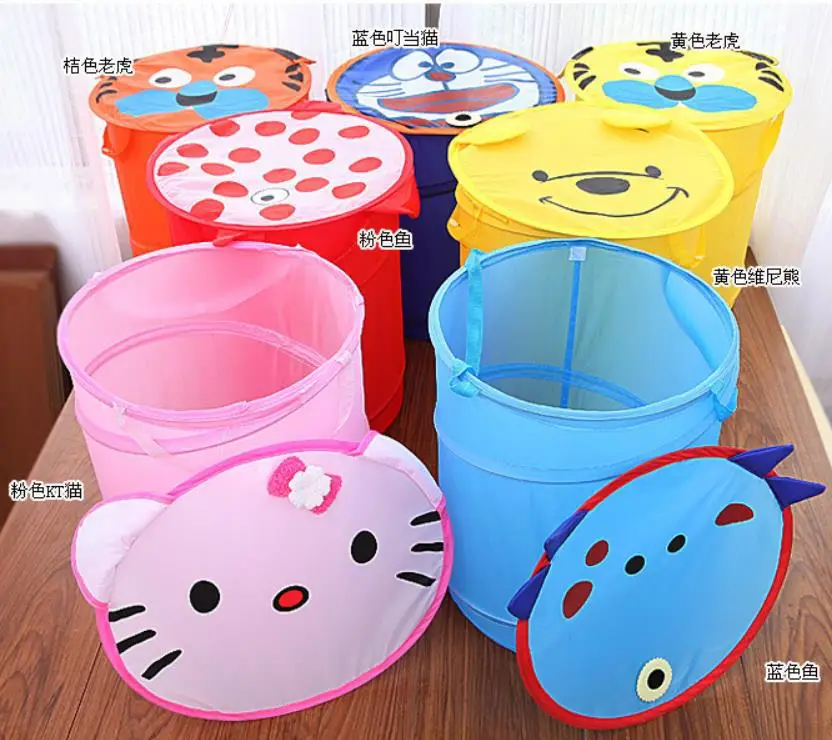 Cartoon Foldable Baby Clothing Toy Bath Organizer Fabric Organizer Basket Storage Bin With Lid And Handles Buy Baby Gift Basket Small Storage Baskets With Lids Bath Toy Organizer Storage Basket Product On Alibaba Com