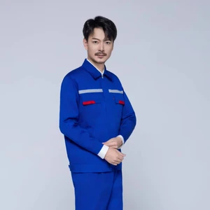 Custom Hi-Vis Long Sleeve Work Suits for Men Breathable Anti-Static Construction Mechanic Uniform High Visibility Work Clothes