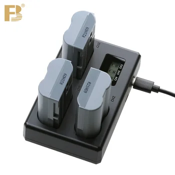 FB EN-EL15 EL15C Battery 3 Slot Charger for Nikon Camera D750 Z5 D780 D7200 D800 D500 D610 Z7II Z6II D850 D7100 D7500 D600 detail image