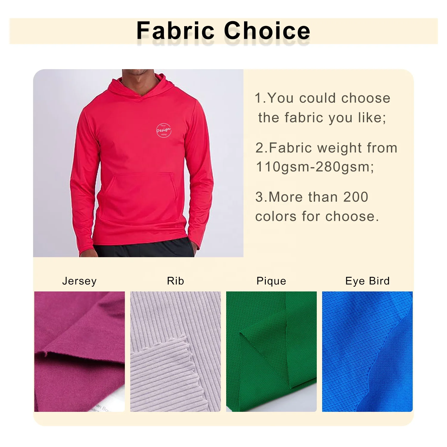 JL0826E Men’s Mesh Long Sleeve Athletic Pullover Hoodie Sweatshirt Pockets UPF 50 Long Sleeve Shirt Customized Hoodies