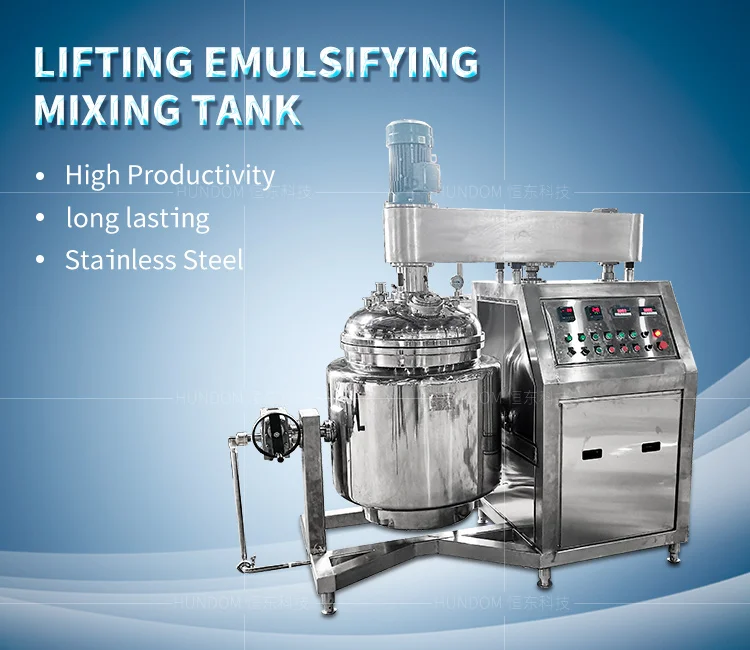 HOT Mixer Homogenizer One Body Design With Hydraulic Lifting and Manual ...