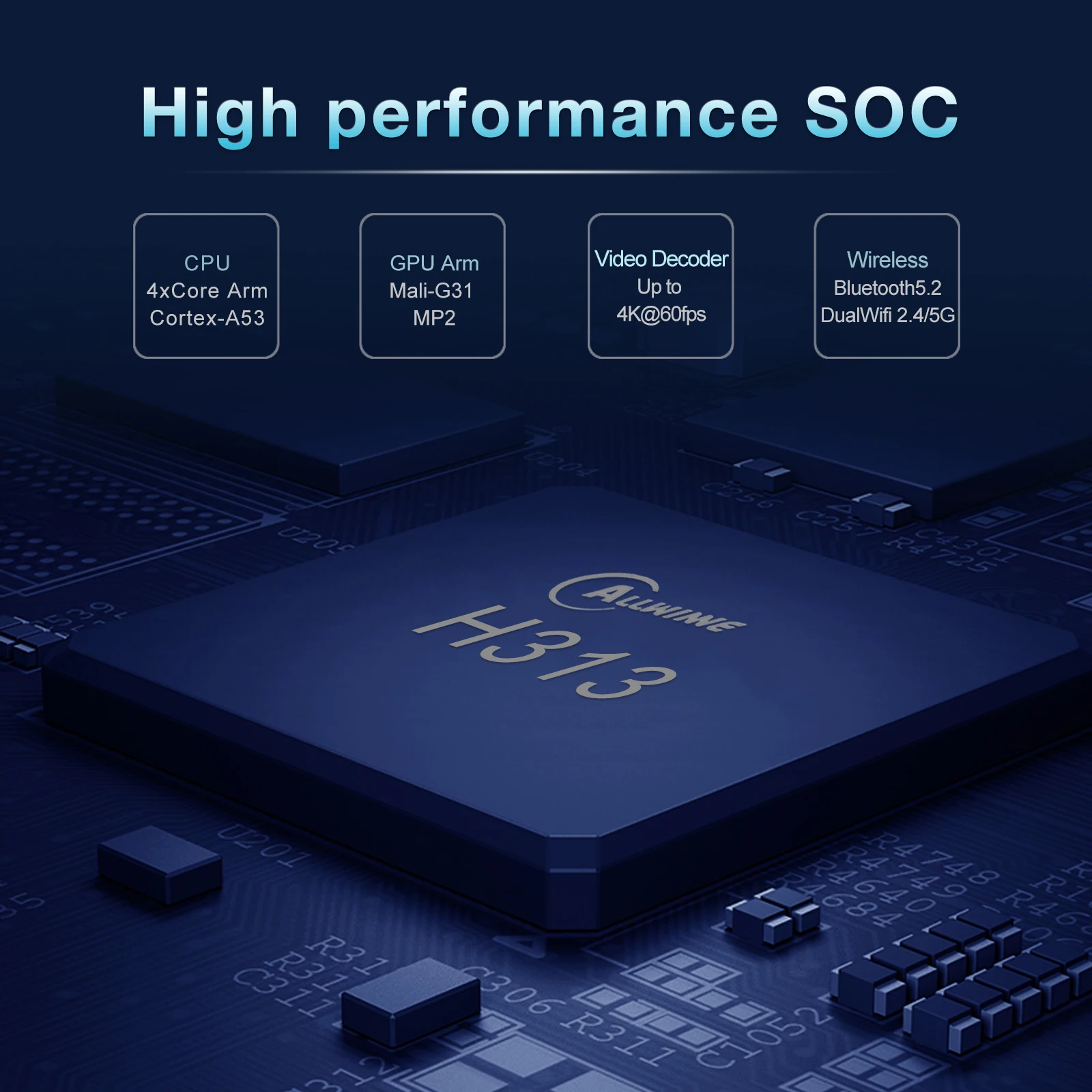Sep Sales Promotion Price Q1 Android Tv Box ATV System 2gb 16gb Allwinner H313 Ott Stb Set-top Box Q1