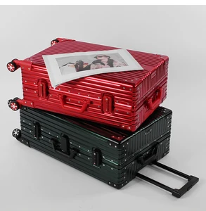Customized All-Aluminum Large Luggage Set with New Design - Deluxe  Luxury Travel Trolley  SuitCases