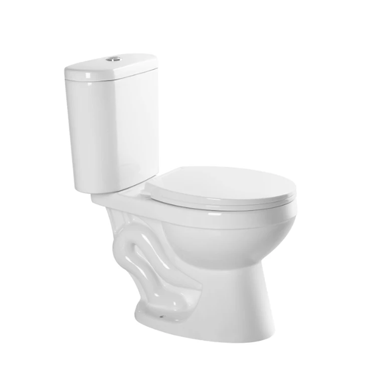 America Toilet Bowl Siphonic Flush Two Piece Inodoro Bathroom WC Floor CUPC Elongated Toliet