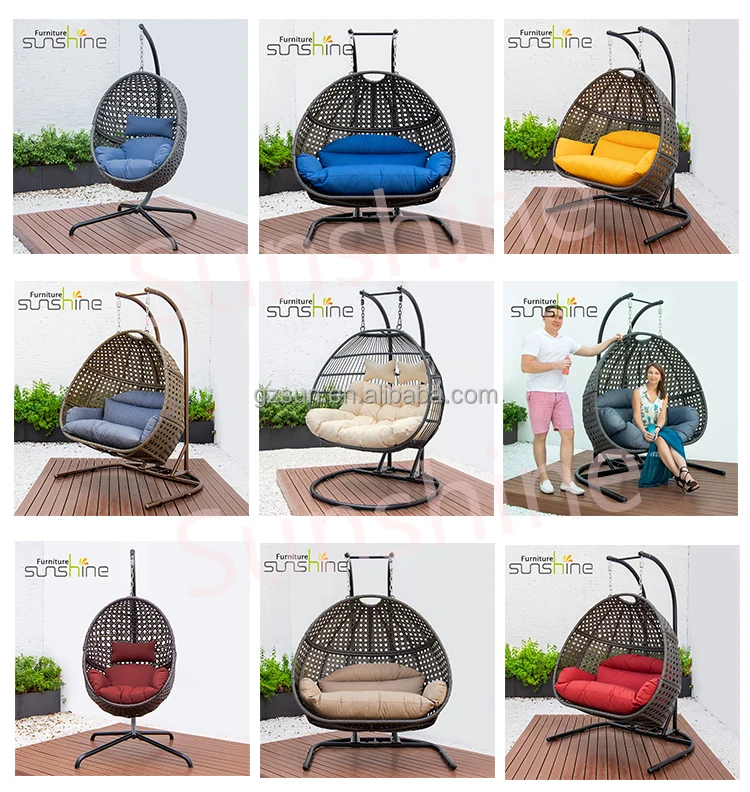 U Shaped Single Patio Swings Chair Foldable Hanging Swing Chair Outdoor