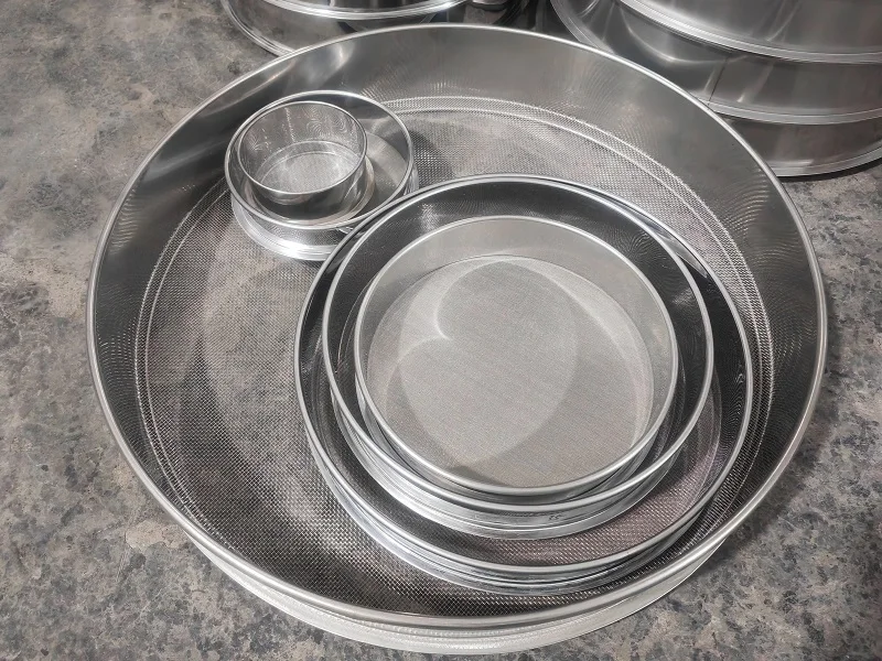 Custom Laboratory Sieve Shakers for Particle Size Analysis 200 Mm 304 Test Shaker Sieves Standard Mesh Welding Processing