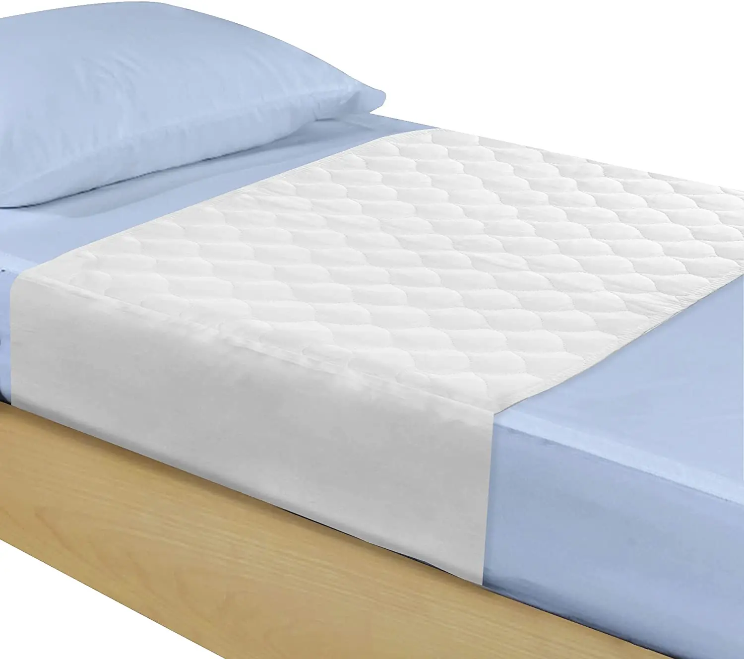 Absorbent Bed Pad with Tuck-in Sides Support Waterproof