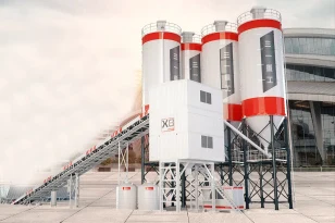 Brand New Mobile Concrete Admixture Mixing Plant Fixed Ready Mixed Customized Concrete Batching Plant HZS30G