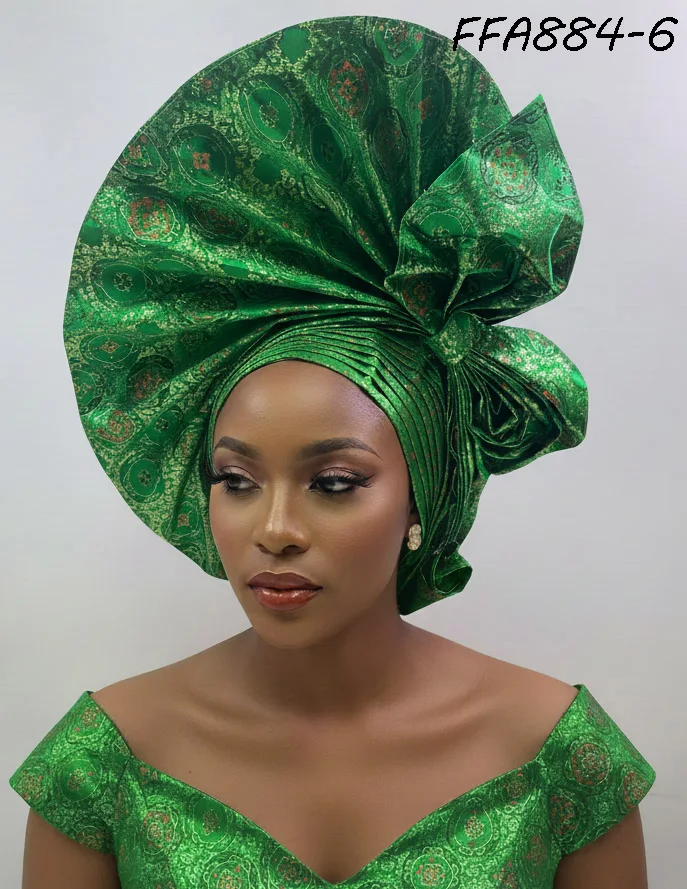 Shop Nigeria Auto Gele Africa Head Tie Aso Oke Turban