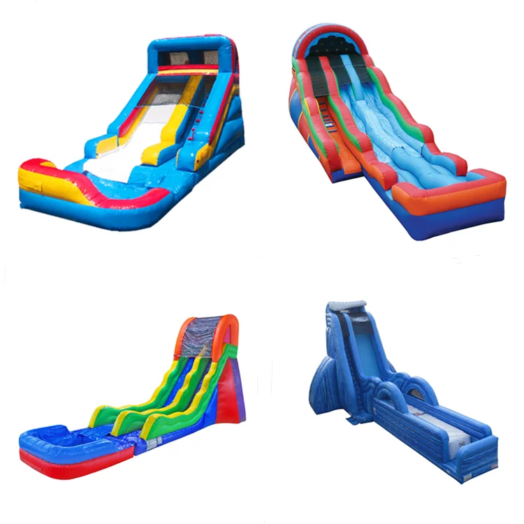 
New Style Big Kahuna Small Indoor Inflatable Water Slide with pool for Home 